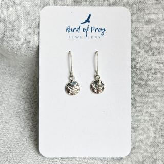 classic silver bird earrings