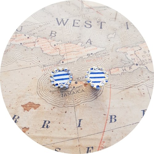 View the Tropez Breton Stripe studs