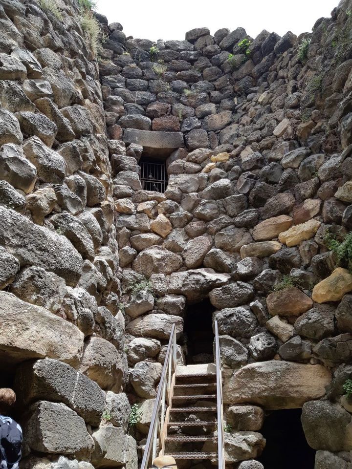 Inside a Nuraghi stone tower
