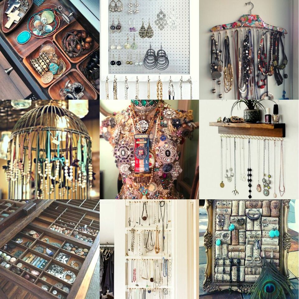 boho display ideas for jewellery