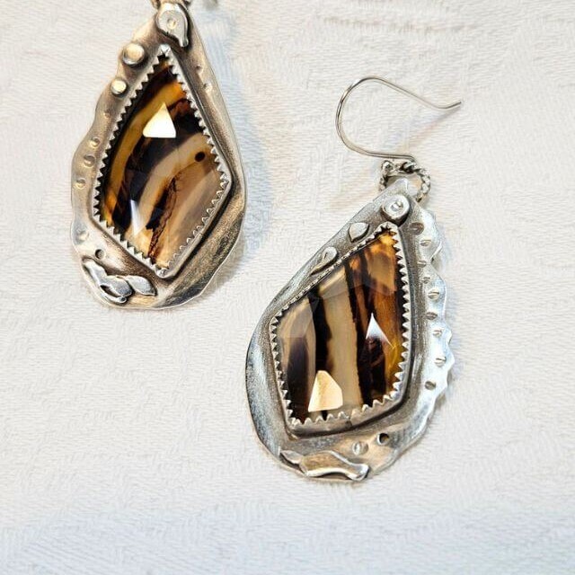 boho butterfly wing earrings