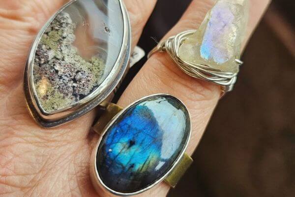 shope bold statement gemstone rings
