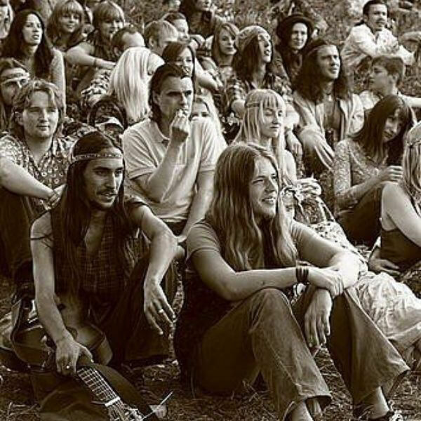 a group of young hippies