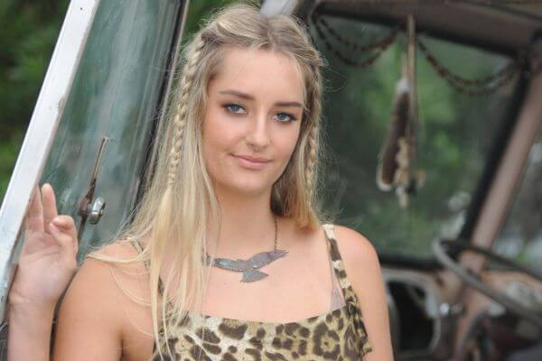 oversize copper bird necklace