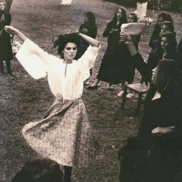 Romani woman dancing
