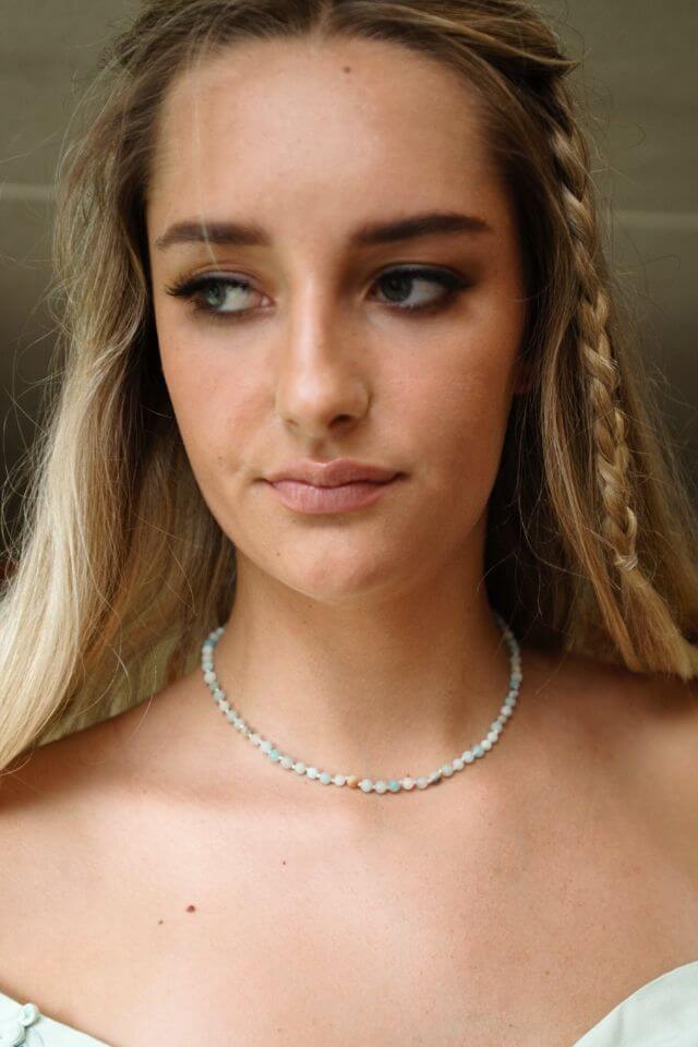Best selling Amazonite Choker, on sturdy nylon