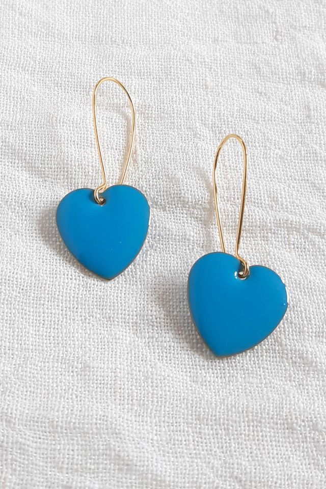 Sky Blue Love Drop Earrings