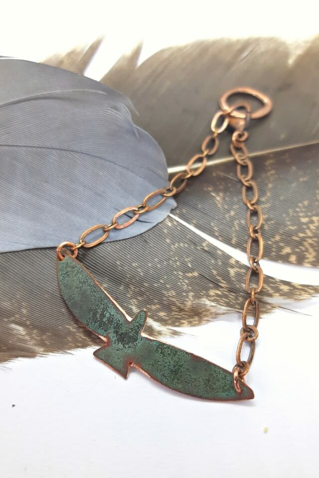 Strongwing Copper Bird Anklet