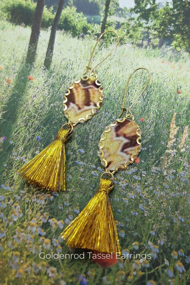 Green tassel earrings australia sales