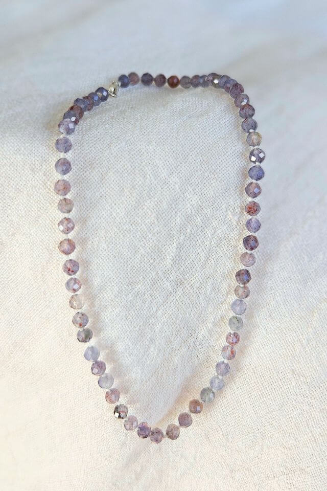Rare Sunstone & Iolite Anklet