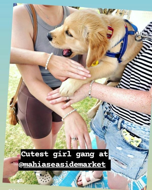 girl gang in Mahia wearing their Amazon bracelets