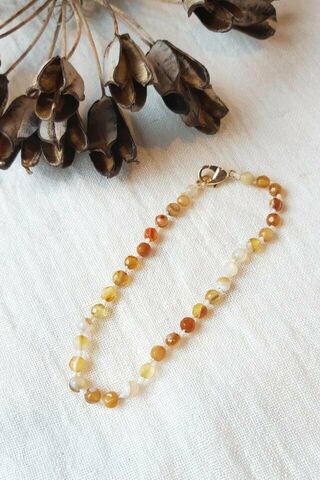 Annie Ombre Rust Agate Bracelet