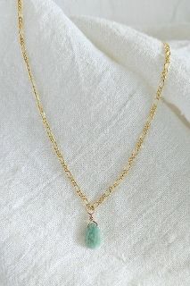 Amazonite Teardrop Pendant