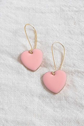 Pink Love Drop Earrings