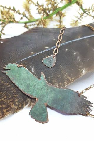 Strongwing Copper Bird Necklace