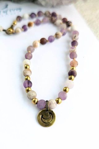 Amethyst Moon Anklet