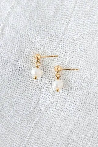 Dainty Freshwater Pearl Stud Earrings